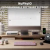 713c6PJZiSL._AC_SL1500 NuPhy Node100 Full-Size Low-Profile Wireless Mechanical Keyboard Light Pink Blush Nano - Node100(Pink/Blush Nano)