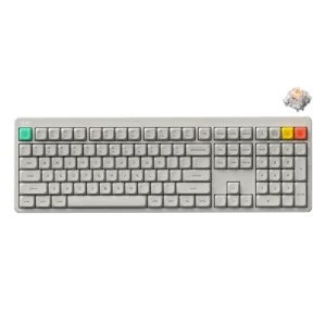 NuPhy Node100 Full-Size 109-Key Tri-Mode Wireless Mechanical Keyboard Blush Max Switch - Node100(White/Blush Max)