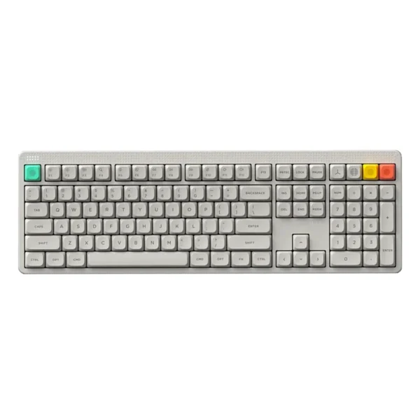 6942689200446-1 NuPhy Node100 Full-Size 109-Key Tri-Mode Wireless Mechanical Keyboard Blush Max Switch - Node100(White/Blush Max)