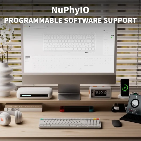 71_p3SdD8uL._AC_SL1500 NuPhy Node100 Full-Size Low-Profile Wireless Mechanical Keyboard Lunar White Blush Nano - Node100(White/Blush Nano)