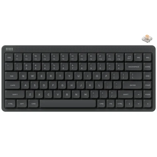 NuPhy Node75 75% Hot-Swappable Tri-Mode Wireless Mechanical Keyboard Ink Gray Blush Nano - Node75(Gray/Blush Nano)