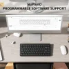 NuPhy Node75 75% Hot-Swappable Tri-Mode Wireless Mechanical Keyboard Ink Gray Blush Nano - Node75(Gray/Blush Nano)