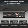 NuPhy Node75 75% Hot-Swappable Tri-Mode Wireless Mechanical Keyboard Ink Gray Blush Nano - Node75(Gray/Blush Nano)