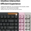 71si11N58ZL._AC_SL1500__1 NuPhy Node75 75% Tri-Mode Wireless Mechanical Keyboard Light Pink Blush Max Switch - Node75(Pink/Blush Max)