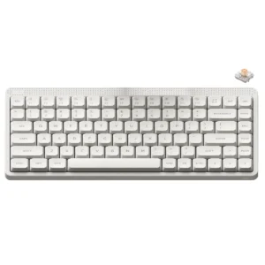 NuPhy Node75 75% Hot-Swappable Tri-Mode Wireless Mechanical Keyboard Lunar White Blush Nano - Node75(White/Blush Nano)