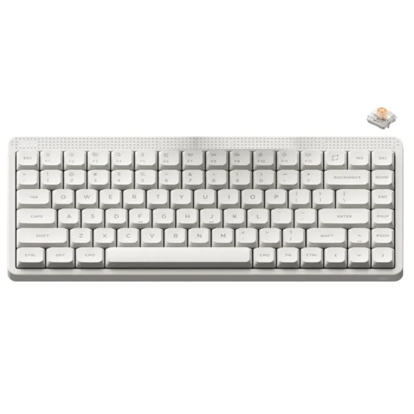 0_04e3d730-6d9e-49cc-9edd-547af62125d9 NuPhy Node75 75% Hot-Swappable Tri-Mode Wireless Mechanical Keyboard Lunar White Blush Nano - Node75(White/Blush Nano)