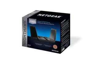 NETGEAR - AX5700 8-Stream Dual-Band WiFi 6 Router with Quad-Core Processor and NETGEAR Armor - RAX75-100SQR