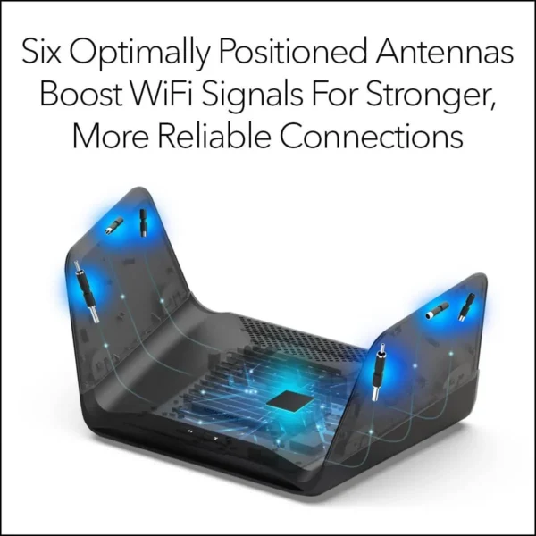 553169b115434ed86469a20e85096ec6-hi NETGEAR Nighthawk AXE7800 Tri-Band WiFi 6E Router - 7.8Gbps, 2.5G Multi-Gig Port - RAXE300-100APS
