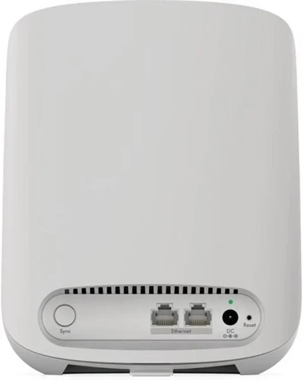 NETGEAR - Orbi AX1800 Dual-Band WiFi 6 Mesh System, Router + 2 Satellites, 1.8Gbps Coverage - RBK353-100EUS