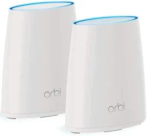 NETGEAR - Orbi AC2200 Tri-Band Whole Home Mesh WiFi System - AC2200 Router & Satellite - RBK40-100SQR