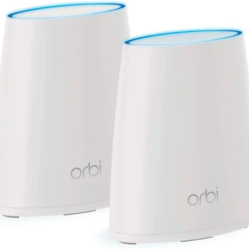 NETGEAR - Orbi AC2200 Tri-Band Whole Home Mesh WiFi System - AC2200 Router & Satellite - RBK40-100SQR