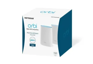 NETGEAR - AC3000 Tri-Band Whole Home Mesh WiFi System - 5,000 Sq. Ft. Coverage with Gigabit Ports - RBK50-100SQR