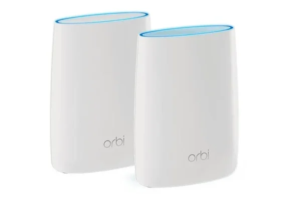 NETGEAR - AC3000 Tri-Band Whole Home Mesh WiFi System - 5,000 Sq. Ft. Coverage with Gigabit Ports - RBK50-100SQR