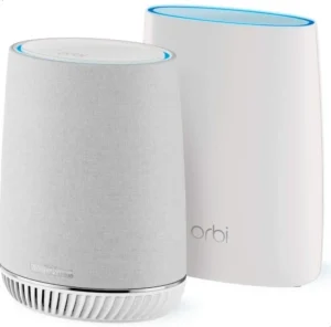 40ad0a07b86f6874417e281891d53984-hi NETGEAR Orbi AC3000 Tri-Band Mesh WiFi System with Harman Kardon Voice Smart Speaker - RBK50V-100EUS