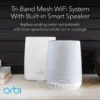 a212e8f67223d2e72f3df5256f20018b-hi NETGEAR Orbi AC3000 Tri-Band Mesh WiFi System with Harman Kardon Voice Smart Speaker - RBK50V-100EUS