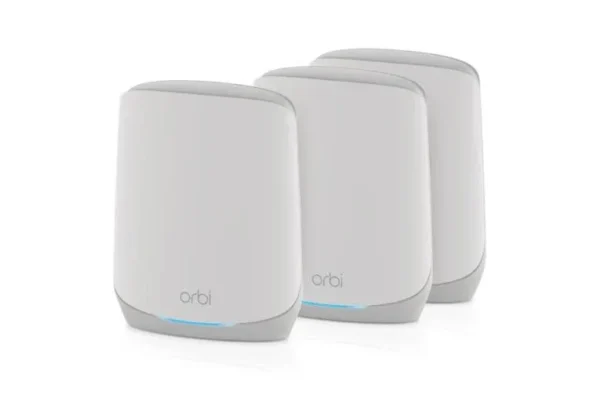 rbk763s_prod_1_tcm148-138322 NETGEAR - Orbi AX5400 Tri-Band WiFi 6 Mesh System - 7,500 Sq. Ft. Coverage & 7 Gigabit Ports - RBK763S-100EUS