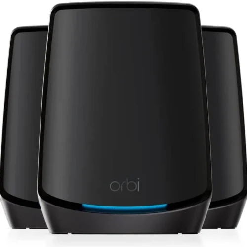 NETGEAR Orbi 860 Series AX6000 Tri-Band Mesh WiFi 6 System (3-Pack, Black) - RBK863SB-100APS