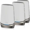 NETGEAR Orbi 960 Series Quad-Band AXE11000 WiFi 6E Mesh Router System 3-Pack White - RBKE963-100APS