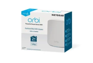 5_bb830138-ef5f-416f-9df4-b4b940b0f88a NETGEAR - Orbi AX1800 Dual-Band WiFi 6 Mesh Add-on Satellite, 1.8Gbps Speeds, 2 Gigabit Ports - RBS350-100EUS