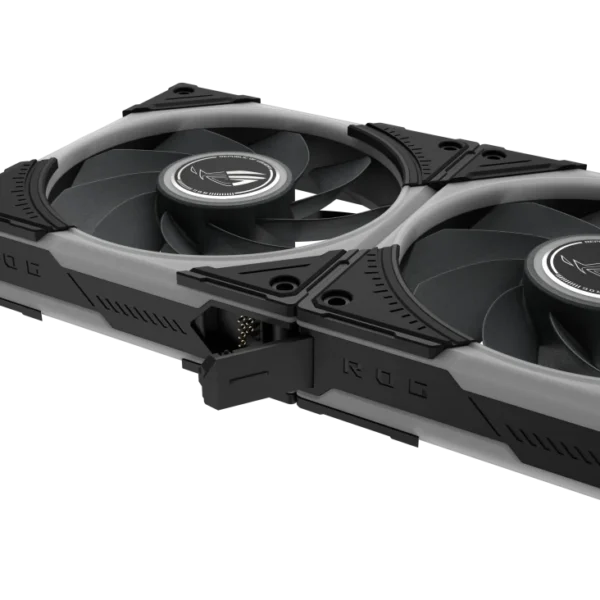 ASUS ROG Eurux GR120 120mm ARGB Reverse Fan Black Triple Pack - ROG EURUX GR120 FAN ARGB REVERSE BLACK 3IN1