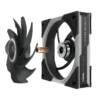ASUS ROG Eurux GR120 120mm ARGB Reverse Fan Black Triple Pack - ROG EURUX GR120 FAN ARGB REVERSE BLACK 3IN1
