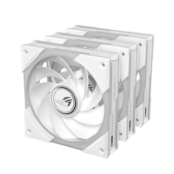 h732 ASUS ROG Eurux GR120 ARGB Reverse Fan Fluid Dynamic Bearing White Triple Pack - ROG EURUX GR120 FAN ARGB REVERSE WHITE 3IN1