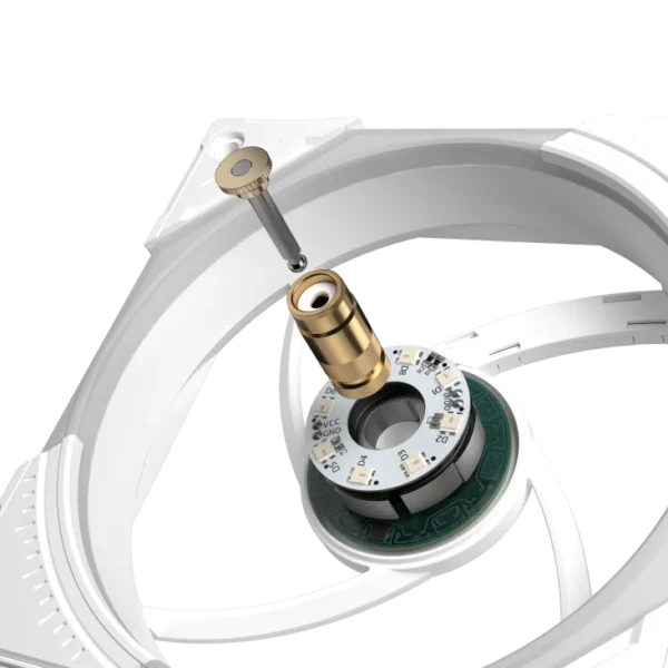 h732 (6) ASUS ROG Eurux GR120 ARGB Reverse Fan Fluid Dynamic Bearing White Triple Pack - ROG EURUX GR120 FAN ARGB REVERSE WHITE 3IN1