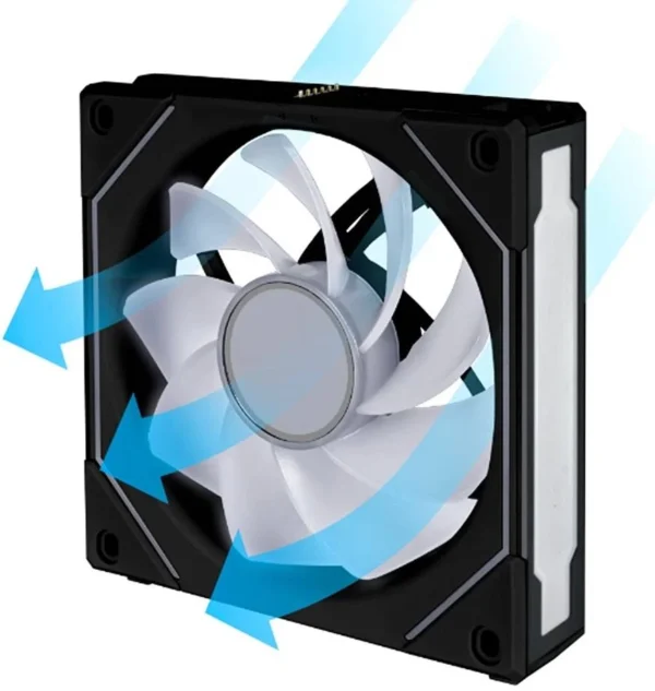 d0b07e0a261eed54ceac34ffc64b4b59-hi Lian Li Uni Fan SL-Infinity 120mm Reverse Blade ARGB PWM Fan, Black - RSLIN120-1B