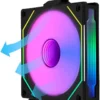 9997204f9993b1ccf374651f7584f460-hi Lian Li Uni Fan SL-Infinity 120mm Reverse Blade ARGB PWM Fan, Black - RSLIN120-1B