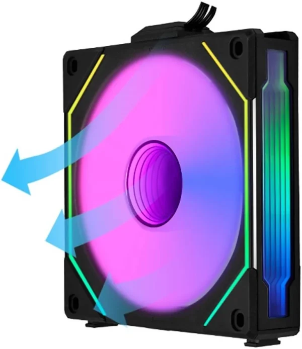 9997204f9993b1ccf374651f7584f460-hi Lian Li Uni Fan SL-Infinity 120mm Reverse Blade ARGB PWM Fan, Black - RSLIN120-1B
