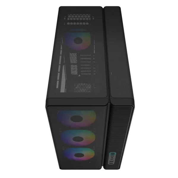 1777283284-5-1024x1024 SAMA S50 Dual-Chamber ATX Mid-Tower Gaming PC Case Tempered Glass Black 4x ARGB PWM Fans - S50-BKAGA4X1-GL