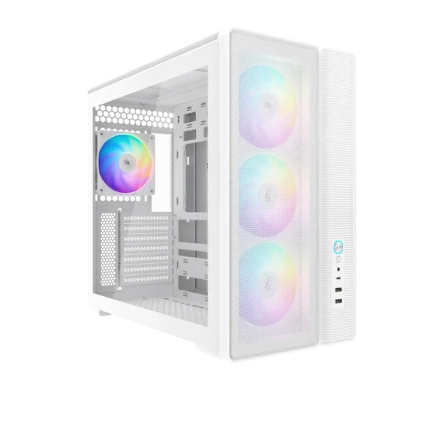 1777283274-11-1024x1024 SAMA S50 Dual-Chamber ATX Mid-Tower Gaming PC Case Tempered Glass White 4x ARGB PWM Fans - S50-WHAGA4X1-GL
