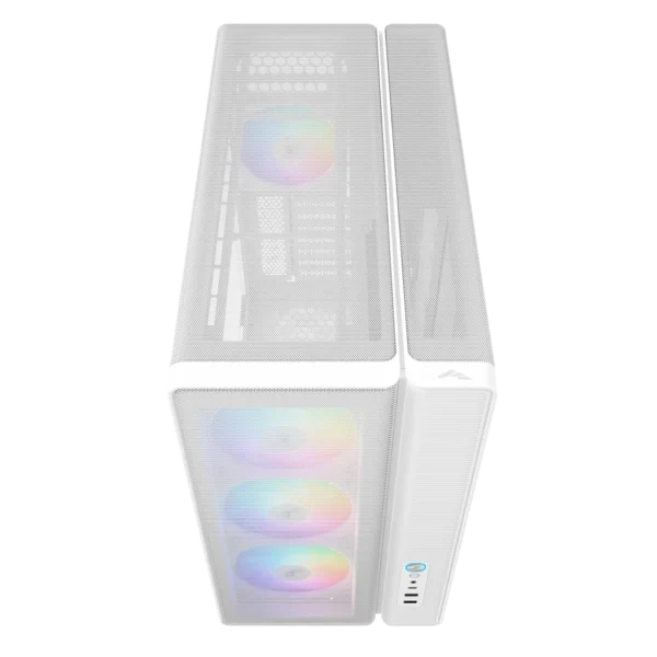 1777283259-4-1024x1024 SAMA S50 Dual-Chamber ATX Mid-Tower Gaming PC Case Tempered Glass White 4x ARGB PWM Fans - S50-WHAGA4X1-GL