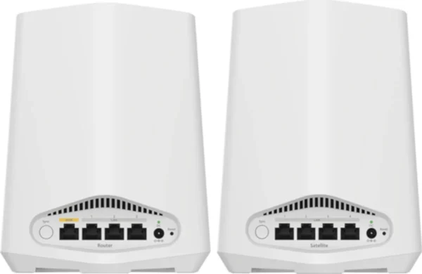 0d2fcf6970924acf819907caab44d471 NETGEAR - Orbi Pro WiFi 6 Mini AX1800 Dual-Band Mesh System - Router & Satellite with 4 SSIDs & VLANs - SXK30-100EUS