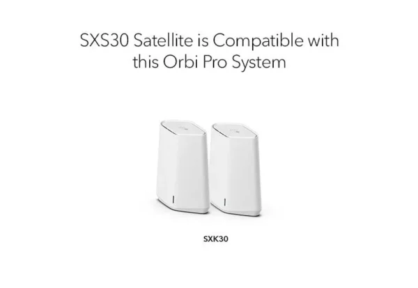 SXS30_G3_779X536_V2_tcm159-128667 NETGEAR - Orbi Pro WiFi 6 Mini AX1800 Dual-Band Add-On Satellite with 4 Gigabit LAN Ports - SXS30-100EUS