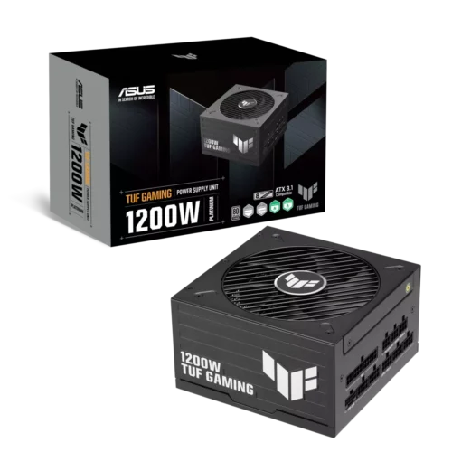 ASUS TUF Gaming 1200W 80 Plus Platinum Full Modular Power Supply Unit ATX 3.1 PCIe 5.1 - TUF-GAMING-1200P