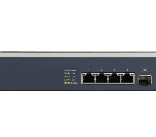 NETGEAR 5-Port 10-Gigabit Multi-Gigabit Unmanaged Switch with 4 Copper Ports and 1 SFP+ Port - XS505M-100EUS