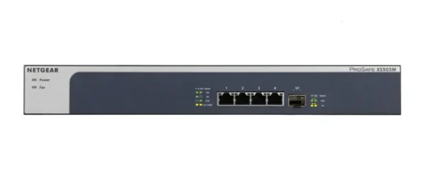 XS505M-100EUS-1 NETGEAR 5-Port 10-Gigabit Multi-Gigabit Unmanaged Switch with 4 Copper Ports and 1 SFP+ Port - XS505M-100EUS