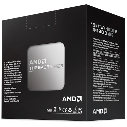 1752495806_IMG_2531451 AMD Ryzen Threadripper PRO 9975WX 32-Core 4.0GHz 350W Zen 5 CPU sTR5 - 100-100000723WOF