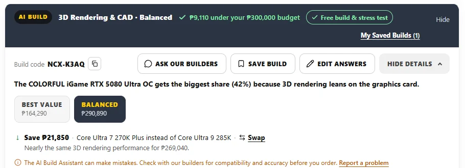 Meet the AI Build Assistant: A Complete, Compatible PC From Your Budget in Seconds