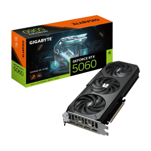 Gigabyte GeForce RTX 5060 GAMING OC V2 8G GDDR7 Blackwell Triple-Fan Graphics Card | GV-N5060GAMING-OCV2-8GD