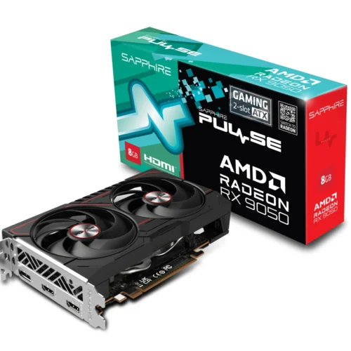 Sapphire PULSE AMD Radeon RX 9050 8GB GDDR6 Dual-Fan Compact Graphics Card | SPR-11363-01-20G
