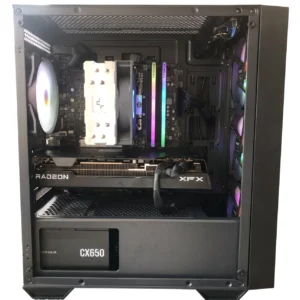 Nona Mid-Range Gaming and Content Creation Desktop PC - AMD Ryzen 5 5600, Radeon RX 7700 XT 12GB, 16GB DDR4, 1TB NVMe Gen4 SSD Nona | Mid-Range Gaming and Content Creation Desktop PC - AMD Ryzen 5 5600, Radeon RX 7700 XT 12GB, 16GB DDR4, 1TB NVMe Gen4 SSD