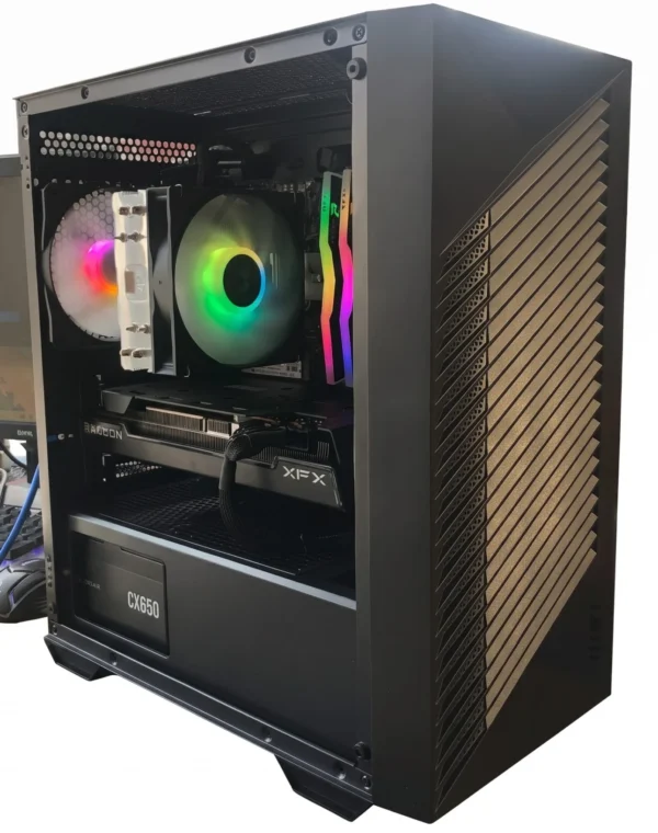 Nona | Mid-Range Gaming and Content Creation Desktop PC - AMD Ryzen 5 5600, Radeon RX 7700 XT 12GB, 16GB DDR4, 1TB NVMe Gen4 SSD