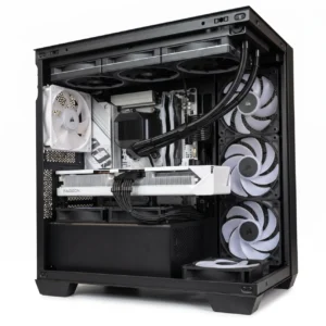 Brio High-End 4K Gaming and Enthusiast PC AMD Ryzen 7 7800X3D, Radeon RX 9070 XT 16GB, 32GB DDR5 6000MHz, 1TB Gen5 NVMe SSD, Micro-ATX Liquid Cooled. Brio | High-End 4K Gaming and Enthusiast PC: AMD Ryzen 7 7800X3D, Radeon RX 9070 XT 16GB, 32GB DDR5 6000MHz, 1TB Gen5 NVMe SSD, Micro-ATX Liquid Cooled