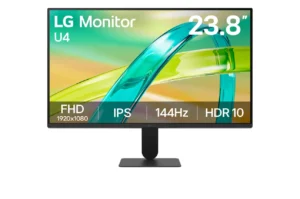 LG 24U411B-B U4 24" Full HD (1920x1080) 144Hz IPS Gaming Monitor (sRGB 99%, 1ms MBR, AMD FreeSync, HDR10)
