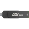 AGI ED138 Pro Portable SSD 1TB USB 3.2 Gen2 Type-C External Solid State Drive with Dual Cables - AGI1T0G33ED138P-CB