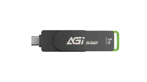 AGI ED138 Pro Portable SSD 1TB USB 3.2 Gen2 Type-C External Solid State Drive with Dual Cables - AGI1T0G33ED138P-CB