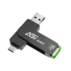 AGI ED138 Pro Portable SSD 1TB USB 3.2 Gen2 Type-C External Solid State Drive with Dual Cables - AGI1T0G33ED138P-CB
