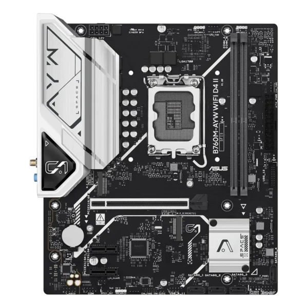 rtyukmctgu_cgj ASUS Prime B760M-AYW WiFi D4 Motherboard LGA1700 mATX Intel B760 DDR4 PCIe 4.0 M.2 Realtek 2.5GbE - B760M-AYW WIFI D4